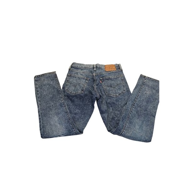 Levis 511 Mens Slim Fit Jeans Size 31x32 Blue Acid Washed Denim Y2K - Picture 6 of 9